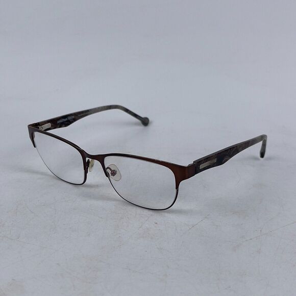 Jonathan Adler‎ JA505 Eyeglasses Frame Unisex Brown Plastic Full Rim 55-18-140 - Picture 1 of 13